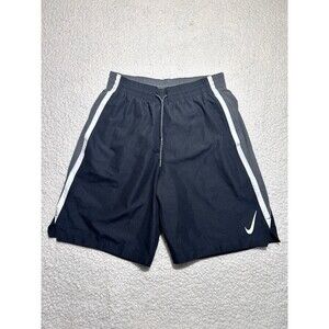 Nike Mens Shorts S Small Black Gray Running Training Gym Swim Trunk Brief Liner